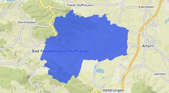 Bodenrichtwertkarte Bad Frankenhausen Kyffh&auml;user